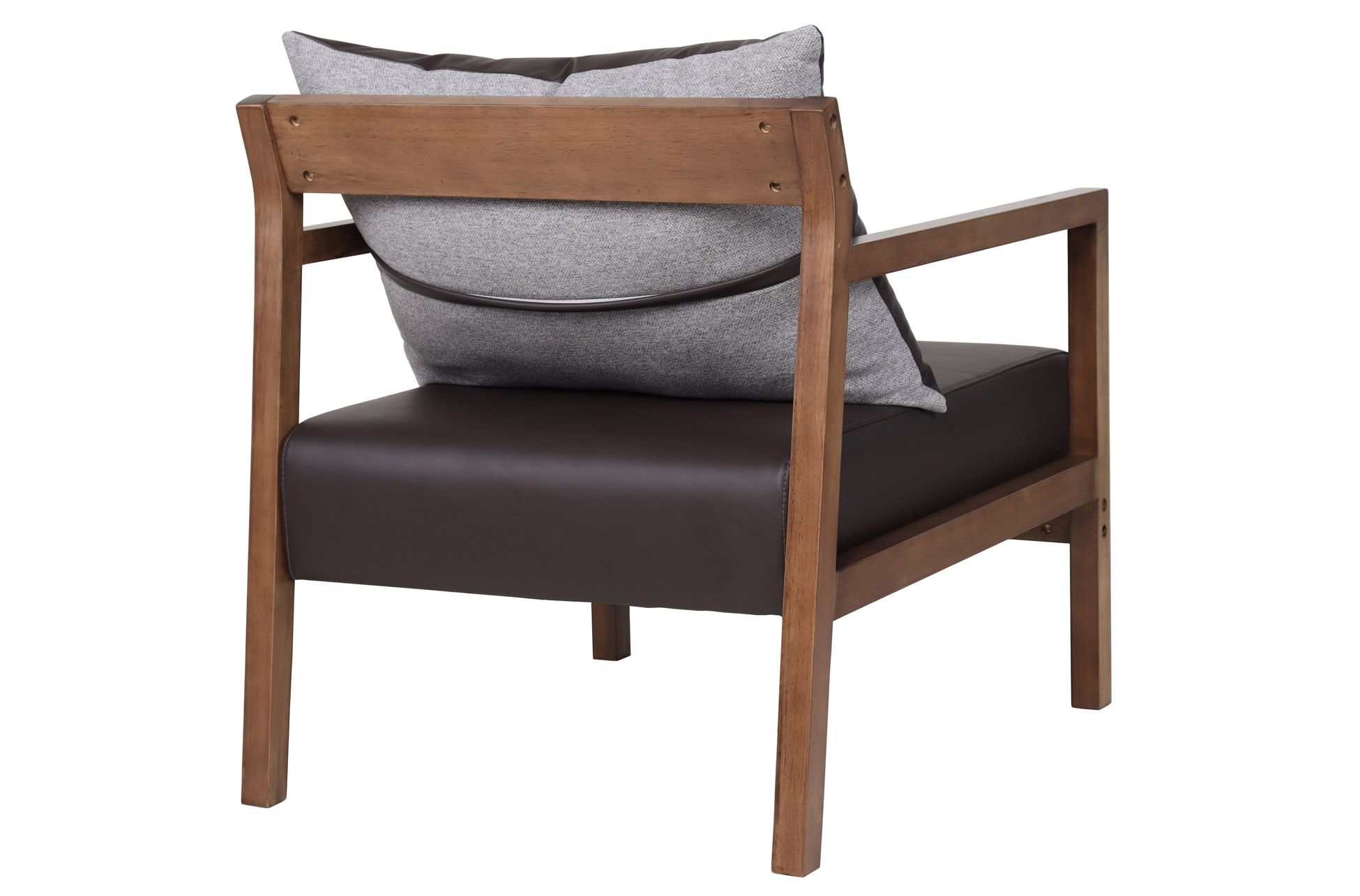 Butaca AME Madera maciza con símil de piel - Imagen 3