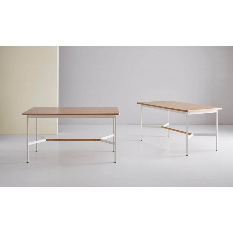 Mesa fija AIS 140 roble/blanco - Imagen 4